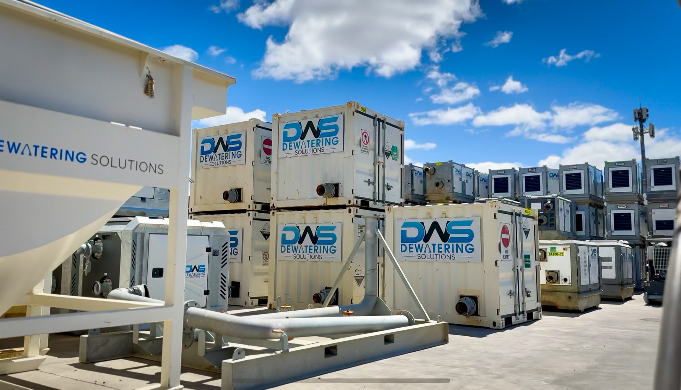 DWS containerised pump fleet, Armadale WA
