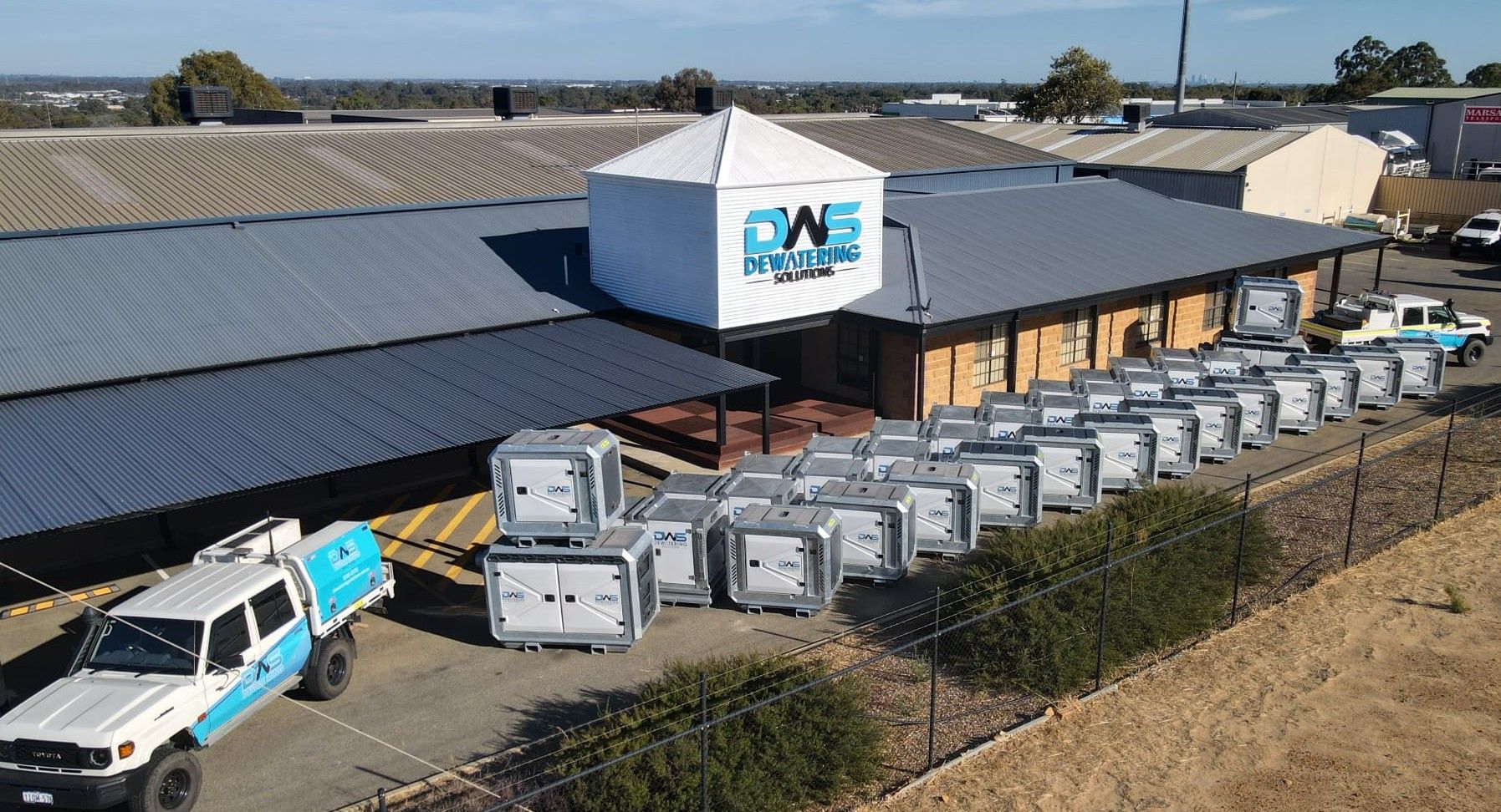 DWS Dewatering Solutions Armadale headquarters and pump fleet
